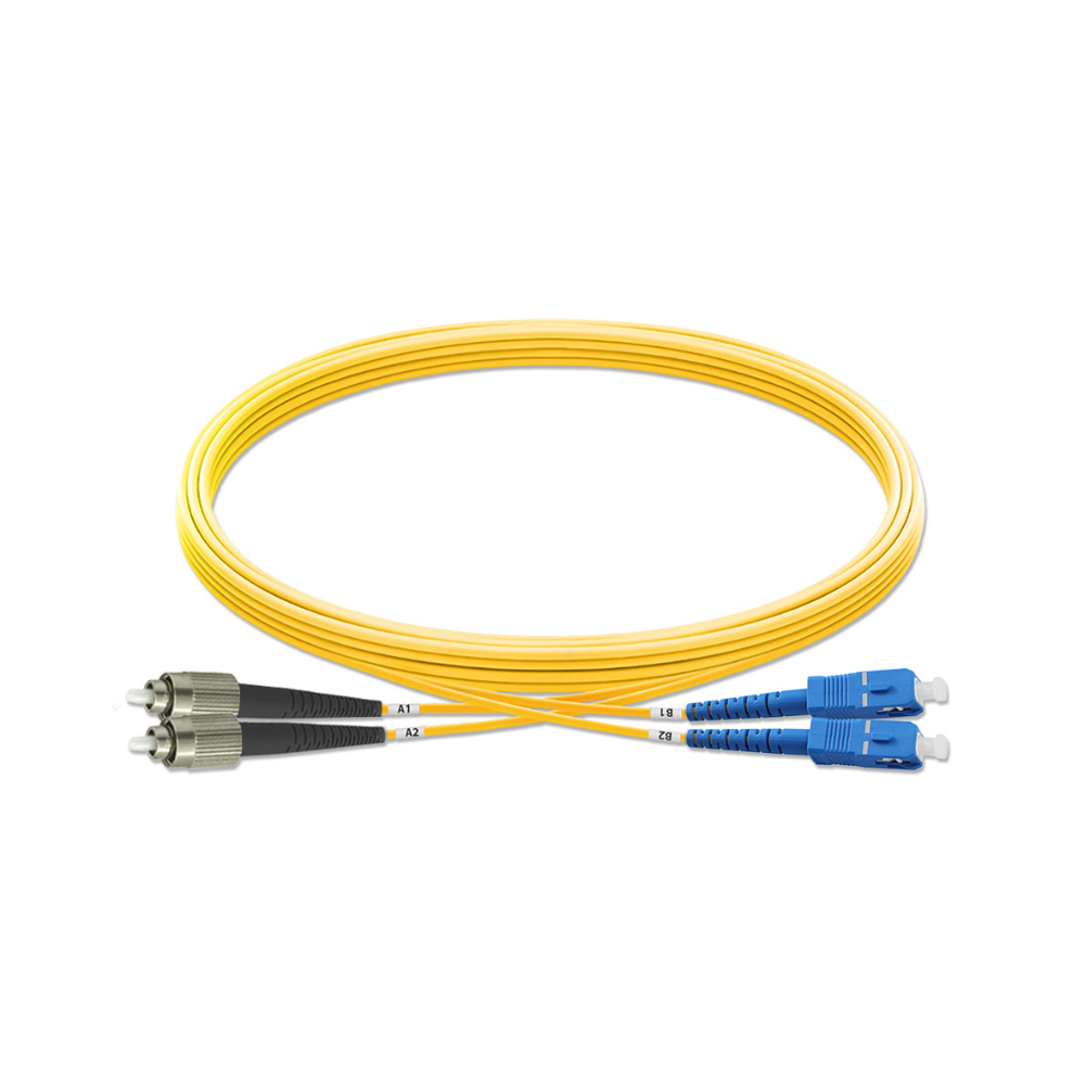 CATVISION FIBER PATCH CORD LC-UPC to FC-UPC Single Mode Duplex 2.0mm, 5m view 2